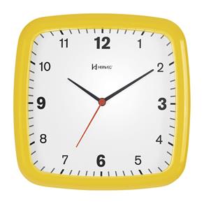 Relógio de Parede Amarelo Pantone 109C 24x24x4 Herweg - Amarelo