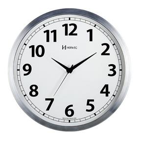 Relógio de Parede Analógico Aluminio Herweg 6710079