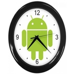 Relógio De Parede Android Silecioso - Branco