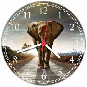 Relógio de Parede Animais Elefante Decorar