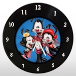 Relógio de Parede - Animaniacs - em Disco de Vinil - Mr. Rock - Desenho Animado
