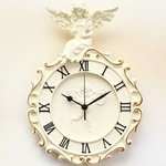 Relógio de parede anjo Europeu retro personalidade relógios de arte rural e relógios