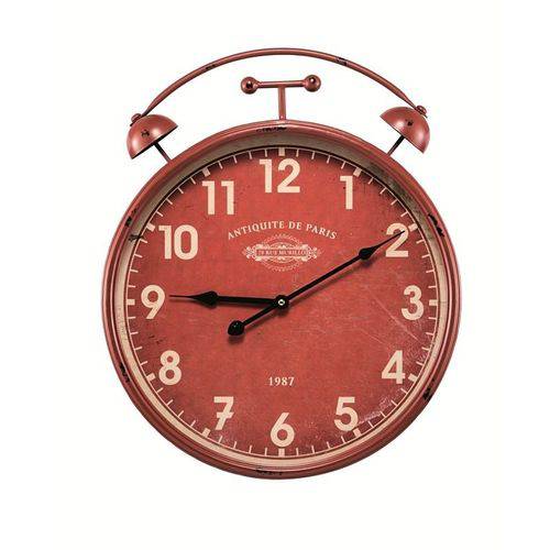 Relógio de Parede Antiquite 5466 42,5cm Vermelho