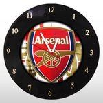 Relógio de Parede - Arsenal - em Disco de Vinil - Mr. Rock - Premier League