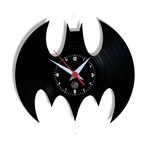 Relógio de Parede Arte no LP Vinil Batman 30cm