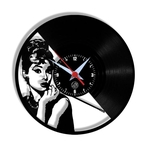 Relógio de Parede Arte no LP Vinil Bonequinha de Luxo 30cm