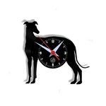 Relógio de Parede Arte no LP Vinil Cachorro Galgo 30cm