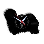 Relógio de Parede Arte no LP Vinil Cachorro Lhasa 30cm