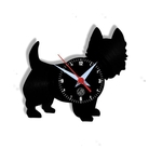 Relógio de Parede Arte no LP Vinil Cachorro Westie 30cm