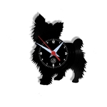 Relógio de Parede Arte no LP Vinil Cachorro Yorkshire 30cm