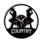 Relógio de Parede Arte no LP Vinil Dança Country 30cm