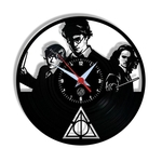 Relógio de Parede Arte no LP Vinil Harry Potter 30cm