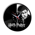 Relógio de Parede Arte no LP Vinil Harry Potter 30cm