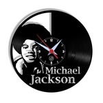Relógio de Parede Arte no LP Vinil Michael Jackson 2 30cm