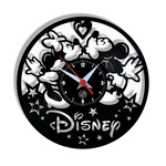 Relógio de Parede Arte no LP Vinil Mickey 30cm