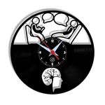 Relógio de Parede Arte no LP Vinil Profissão Psiquiatra 30cm