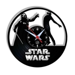 Relógio de Parede Arte no LP Vinil Star Wars 30cm