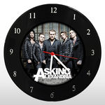 Relógio de Parede - Asking Alexandria - em Disco de Vinil - Mr. Rock - Banda Música Rock