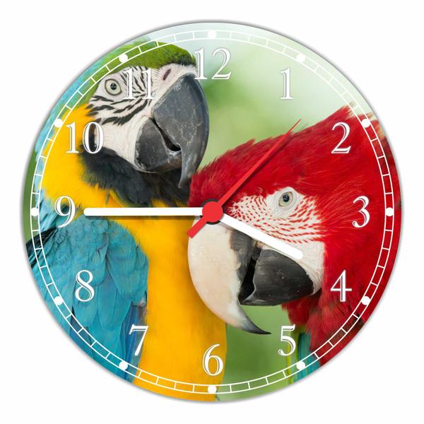 Relógio de Parede Ave Pássaro Animais Quartz - Vital Quadros