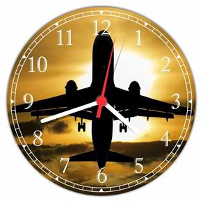 Relógio de Parede Aviões Decoração Avião Interiores