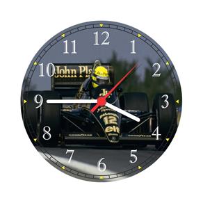 Relógio De Parede Ayrton Senna Fórmula 1 Carro