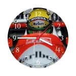 Relógio De Parede Ayrton Senna Fórmula 1 Carros McLaren
