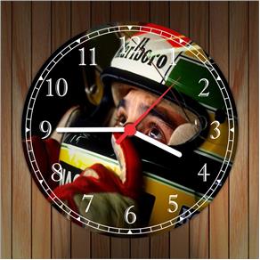 Relógio de Parede Ayrton Senna Fórmula 1 Carros