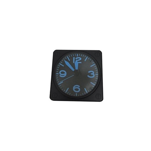 Relógio de Parede Azul Black Plástico 31X21 Cm
