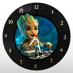 Relógio de Parede – Baby Groot - em Disco de Vinil – Marvel Comics - Mr. Rock