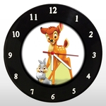 Relógio de Parede - Bambi - em Disco de Vinil - Mr. Rock - Disney