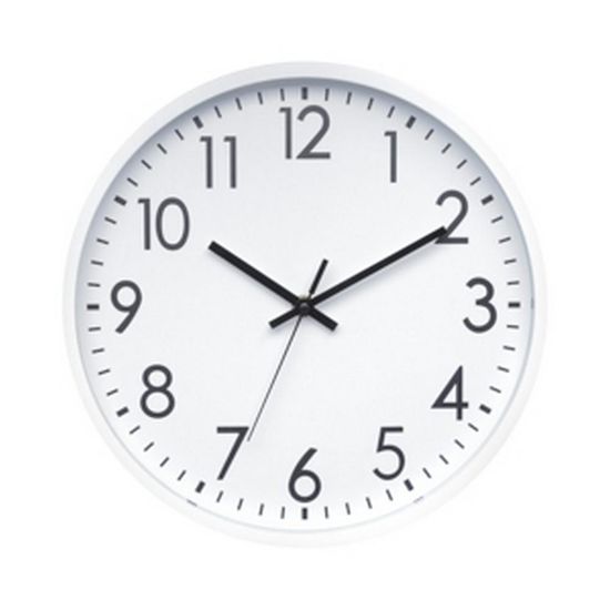 Relógio de Parede Basic White 25 Cm Branco