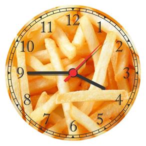 Relógio de Parede Batata Frita Restaurantes Decorar