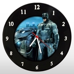 Relógio de Parede – Batman - em Disco de Vinil – DC Comics - Ben Affleck - Mr. Rock