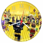 Relógio De Parede Batman Lego Presente Crianças Decorações