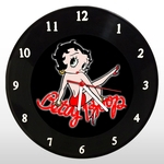 Relógio de Parede - Betty Boop - em Disco de Vinil - Mr. Rock - Pin up