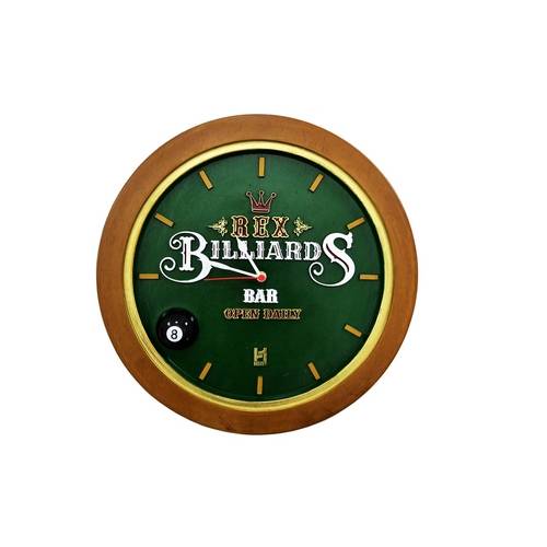 Relógio de Parede Billiards Decoração Casa Quarto