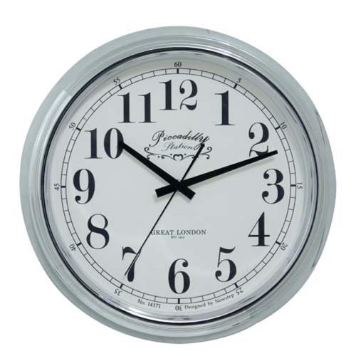 Relógio de Parede Blanche Silver Goodsbr 36x36x7cm
