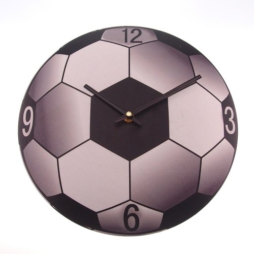 Relógio de Parede Bola de Futebol Metal 30X30 Cm - Maisaz