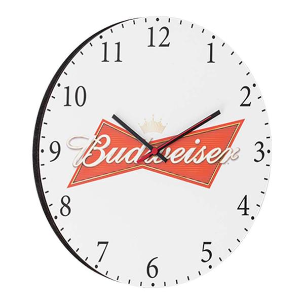 Relógio de Parede Bud Branco - Bw Quadros