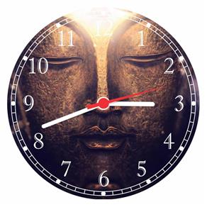 Relógio de Parede Budismo Buda Meditação Decorações
