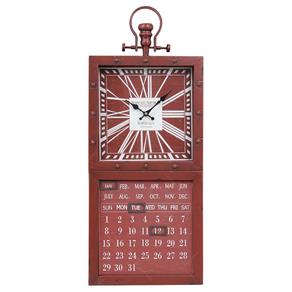 Relógio de Parede Calendar Bordeaux Oldway