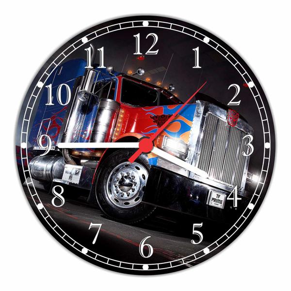 Relógio de Parede Caminhão Decoração Veículos Salas Quartz - Vital Quadros