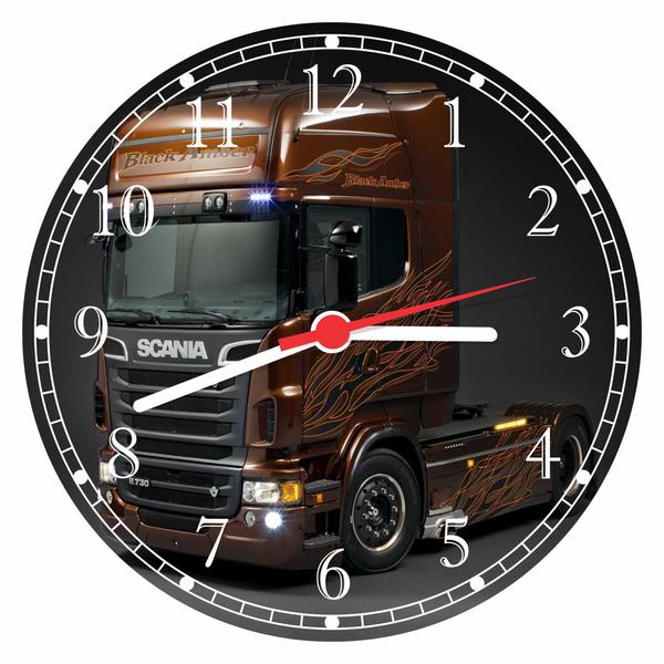 Relógio de Parede Caminhões Veículos - Vital Quadros