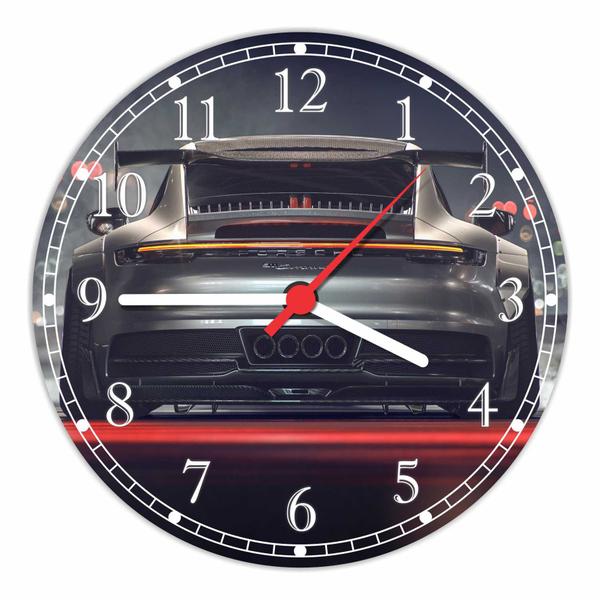 Relógio de Parede Carros Porsche Decoração Quartz - Vital Quadros