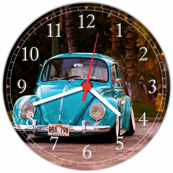 Relógio de Parede Carros Vintage Fusca Retrô - Vital Quadros
