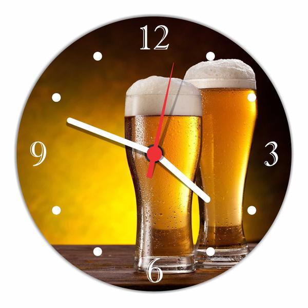 Relógio de Parede Cerveja Bar Churrasco Gourmet Decoração Quartz - Vital Quadros