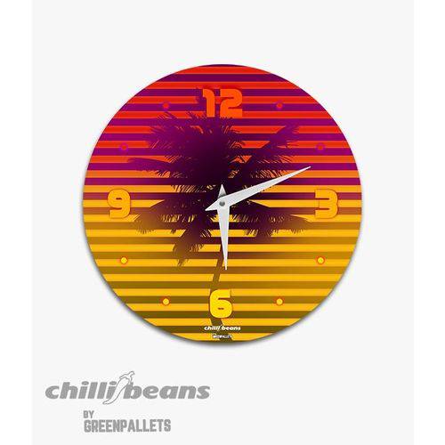 Relógio de Parede Chillibeans - Coqueiro