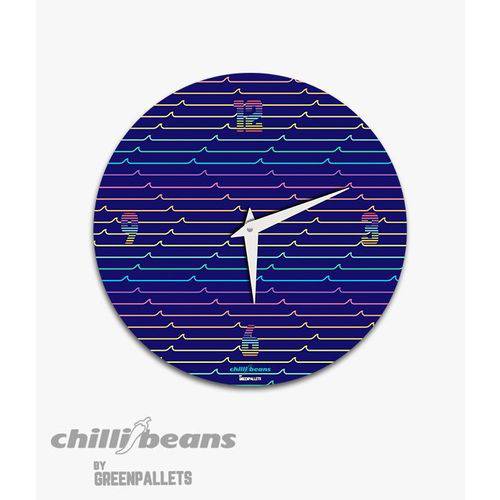 Relógio de Parede Chillibeans - Waves 80`s