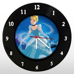 Relógio de Parede - Cinderela - em Disco de Vinil - Mr. Rock - Disney