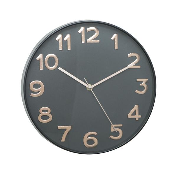 Relógio de Parede Cinza 30 X 5 X 30 Cm - Urban